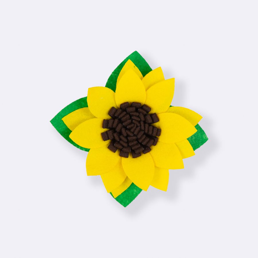 Broche/Presilha Girassol - fantasia infantil festa junina