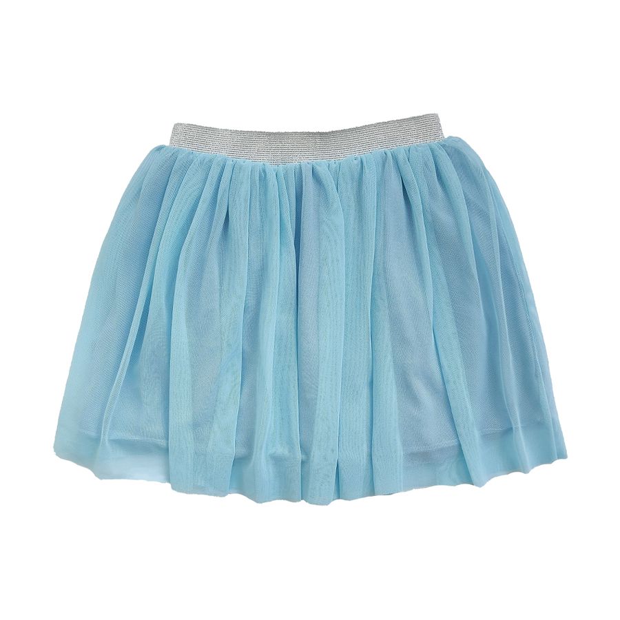 Fantasia Infantil Saia Tule Tutu Azul Bebe