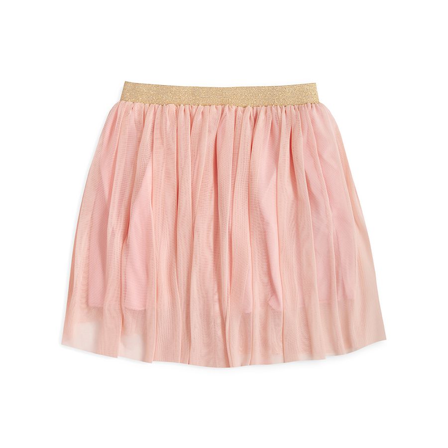 Fantasia Infantil Saia Tule Tutu Rosa Bebe