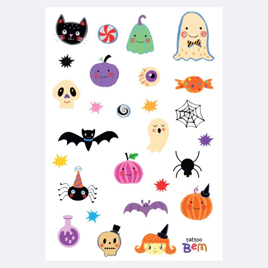 Tatuagem Infantil Temporária Halloween