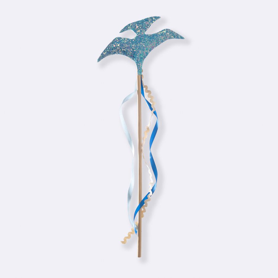 Varinha Mágica Dino Pterodatilo Azul Claro - Minibossa