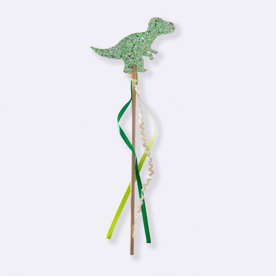 Varinha Mágica Dino T-rex Verde Fluor - Minibossa