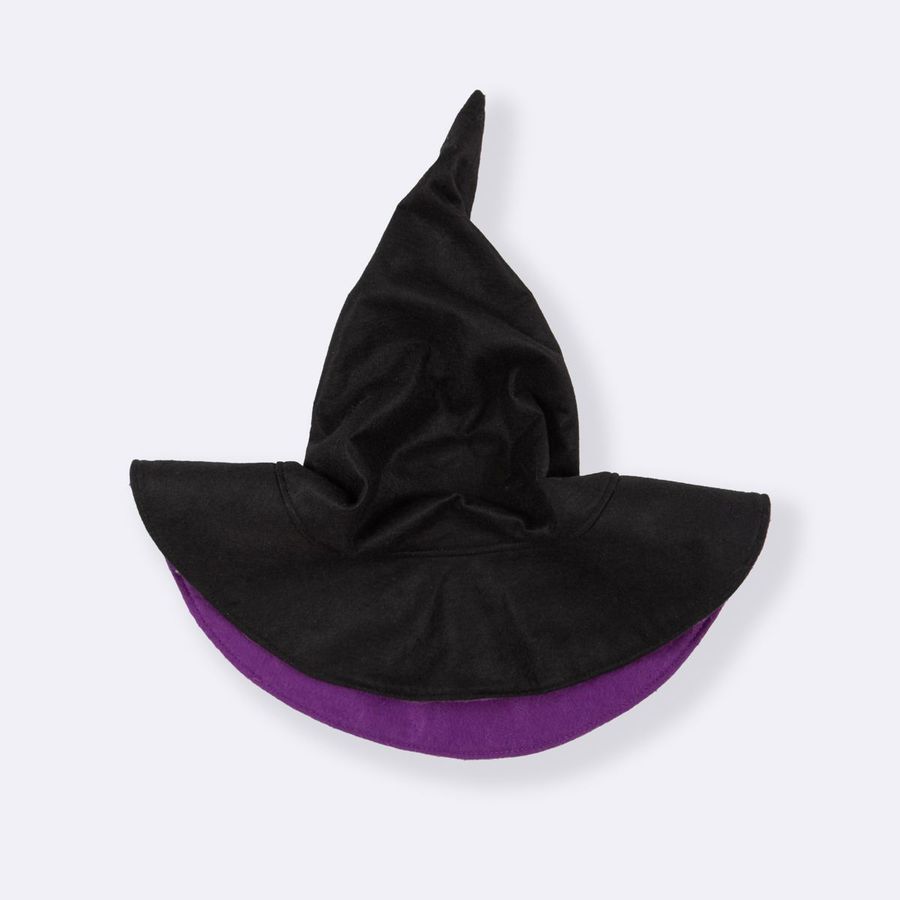 Chapéu Bruxo Preto e Roxo - Minibossa