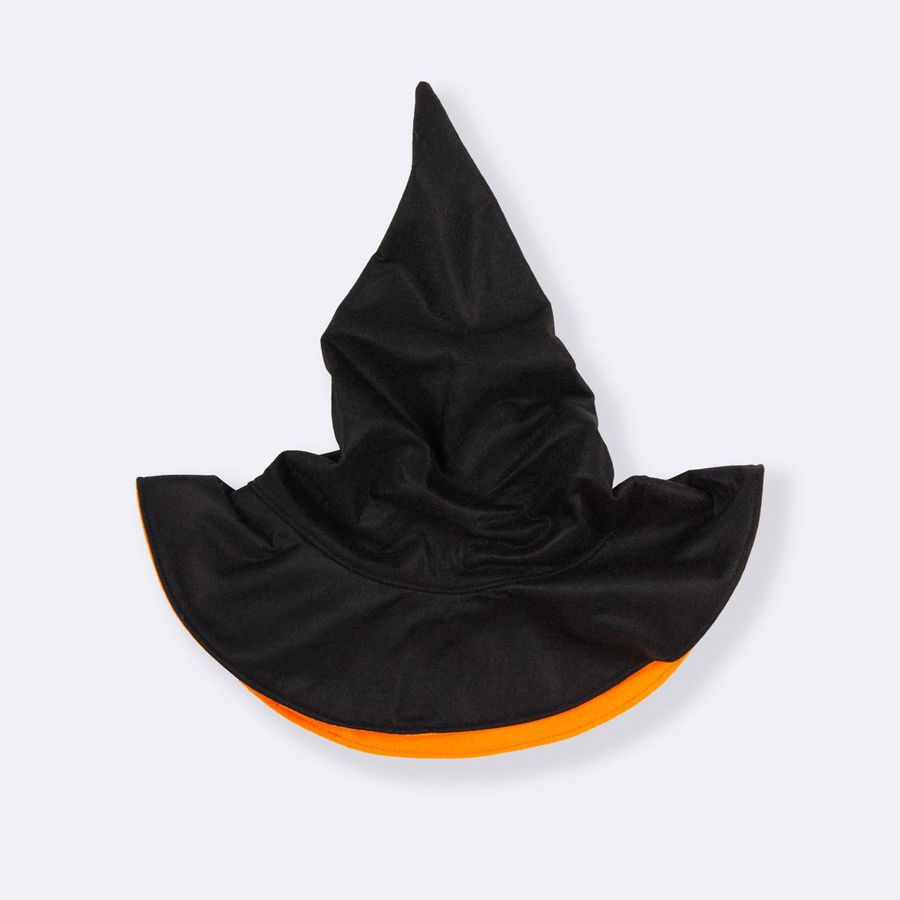 Chapéu Bruxo Preto e Laranja - Minibossa