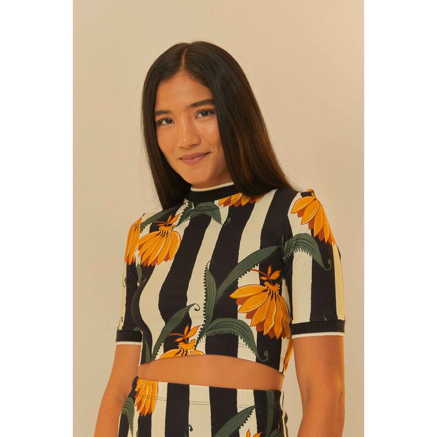 Blusa Listra De Banana Farm