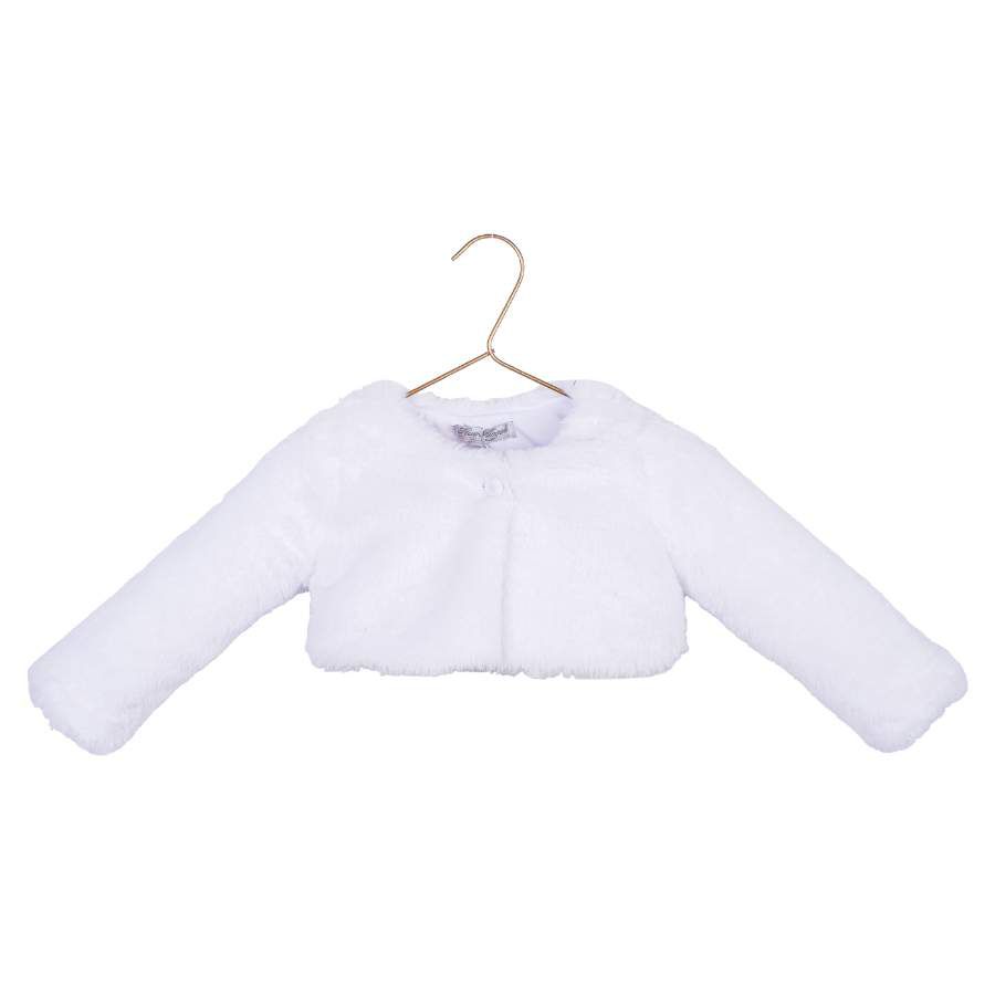 Bolero Pele Branco Neve - Petit Papillon Bebê & Criança