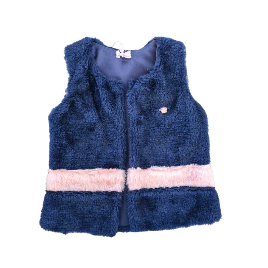 Colete Em Pele Azul - Petit Papillon Bebê & Criança