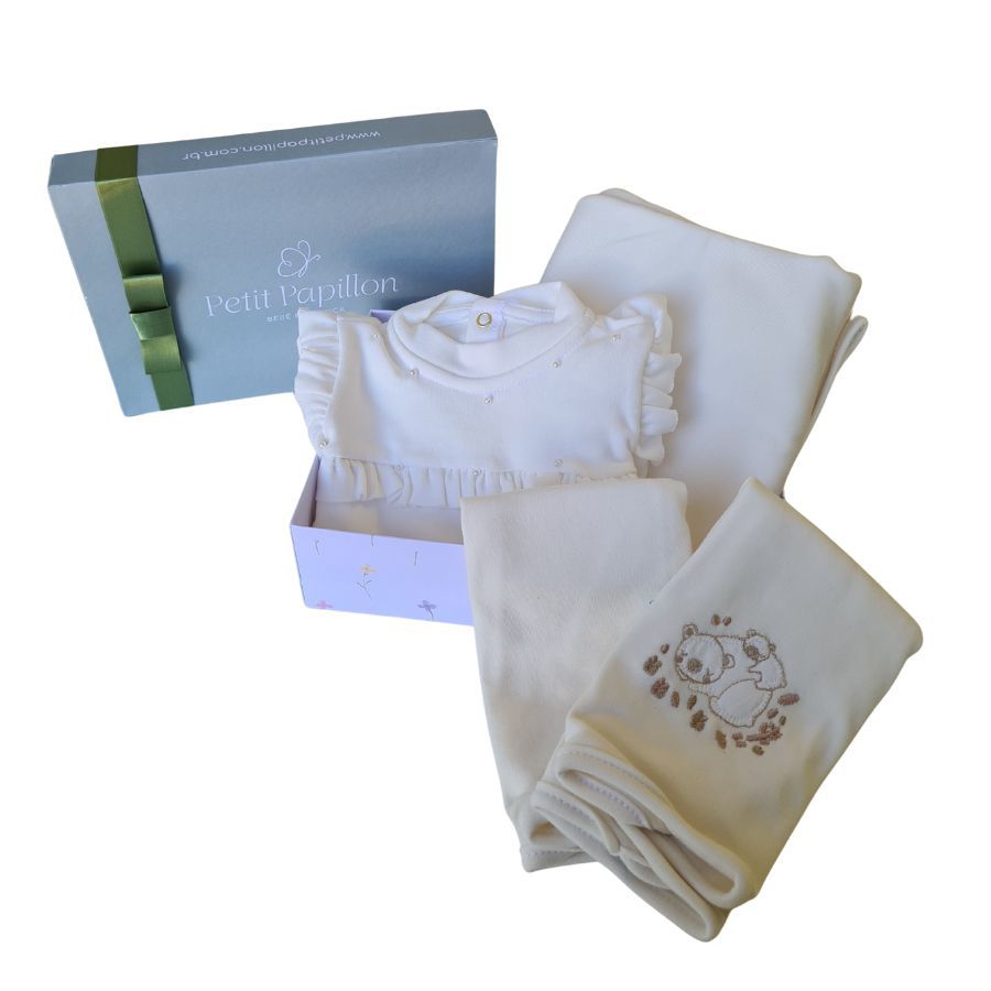 Gift Box Off White - Petit Papillon Bebê & Criança