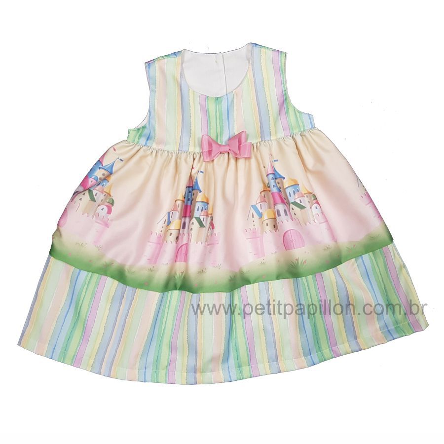 Vestido Bebê Castelo Encantado - Petit Papillon Bebê & Criança