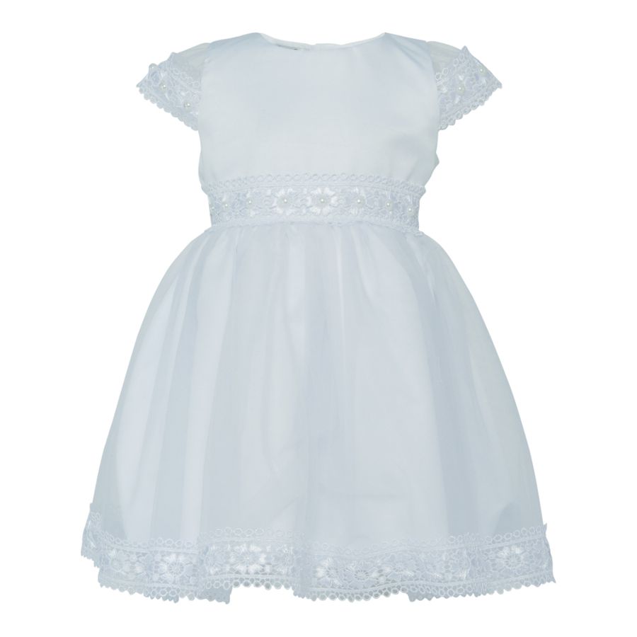Vestido Batizado Com Saia Tule - Petit Papillon Bebê & Criança