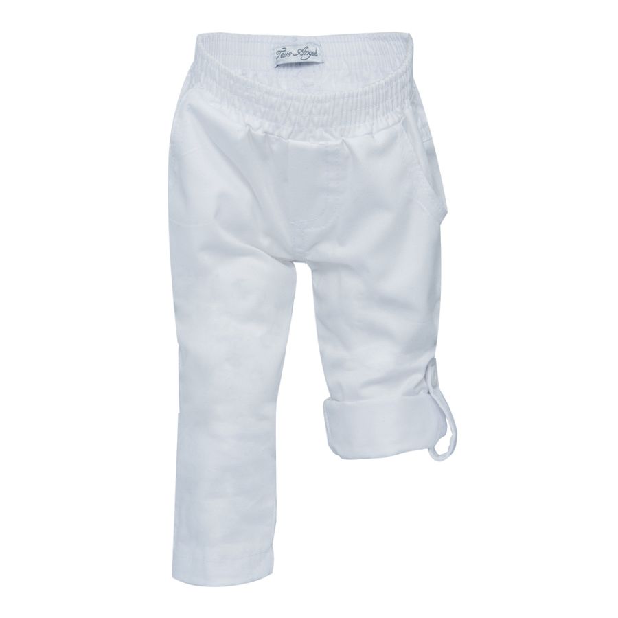 Calça Infantil Que Vira Bermuda Branca - Petit Papillon Bebê & Criança