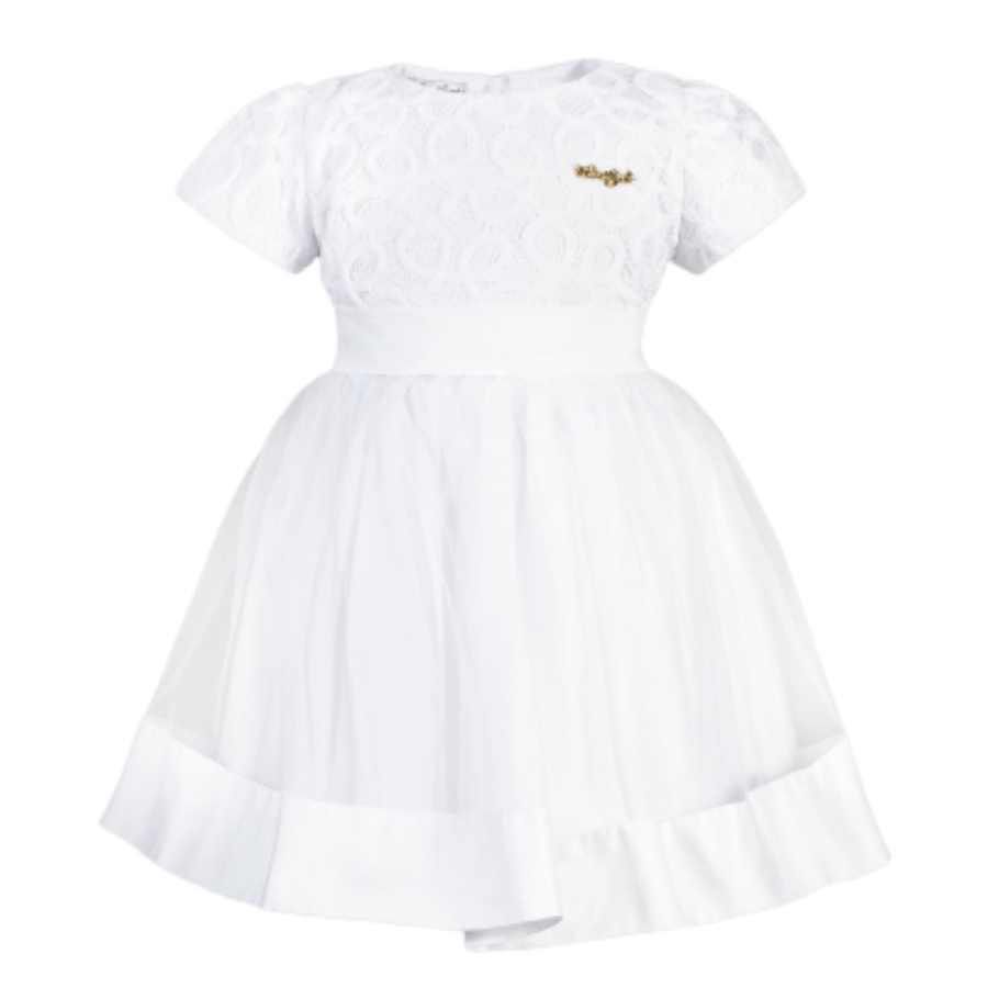 Vestido Batizado Renda e Tule - Petit Papillon Bebê & Criança