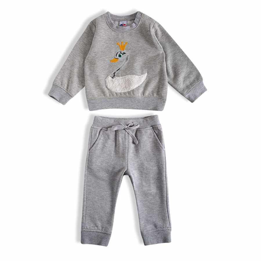 Conjunto Infantil Cisne Moletom - Petit Papillon Bebê & Criança
