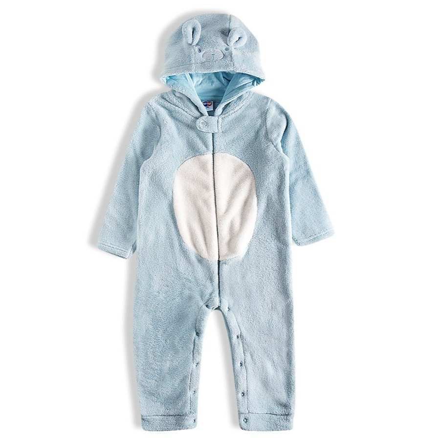Macacão Urso Pelúcia Sem Pé Azul - Petit Papillon Bebê & Criança