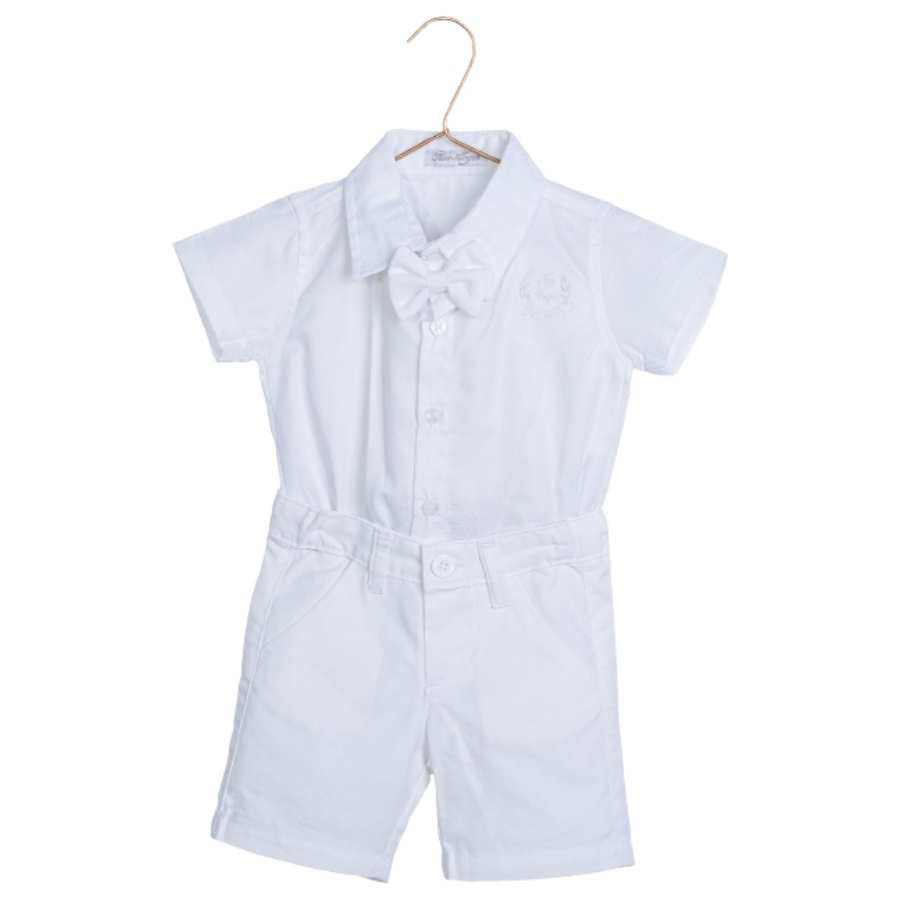 Conjunto Batizado Body Com Gravata e Shorts - Petit Papillon Bebê & Criança
