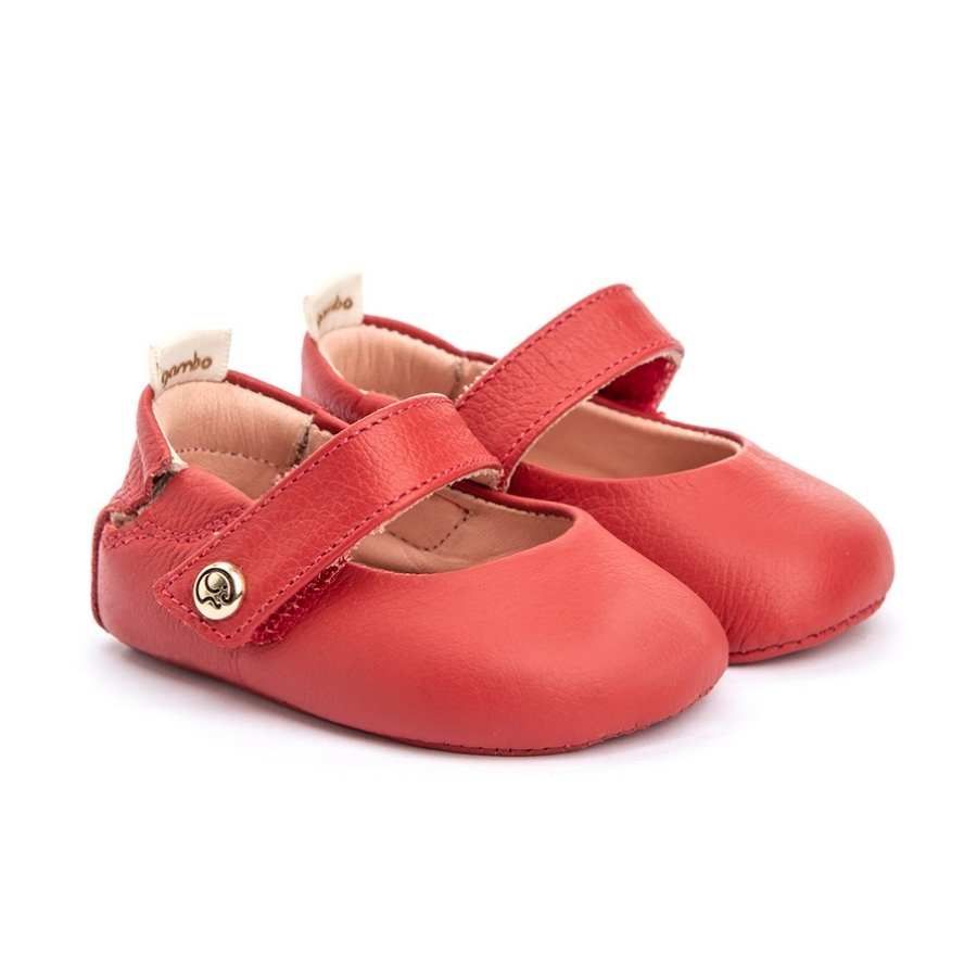Sapatinho De Bebê Vermelho Gambo - Petit Papillon Bebê & Criança