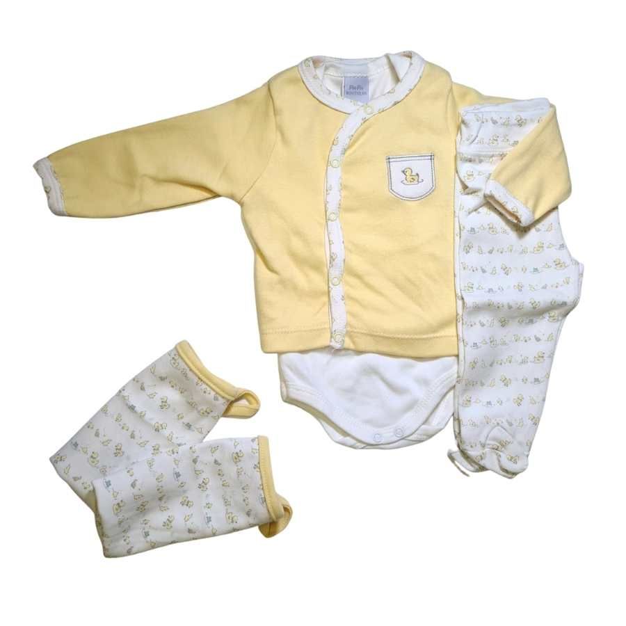 Kit Presente Pagão Amarelo (5 Pçs) - Petit Papillon Bebê & Criança