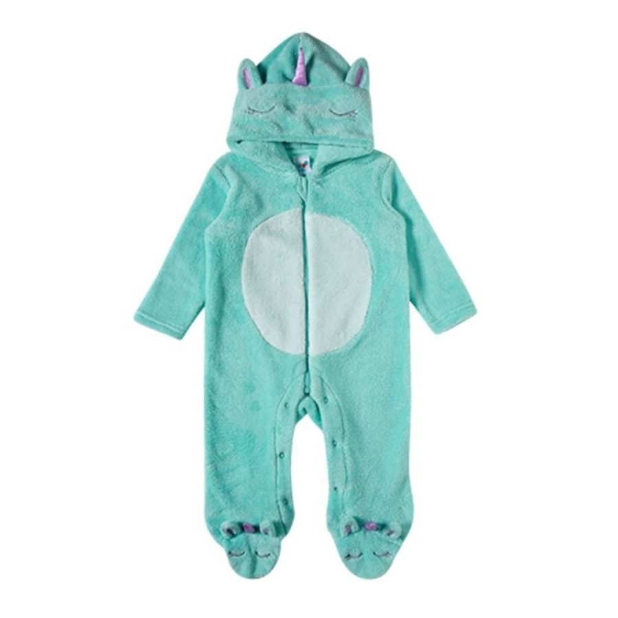 Macacão Pelúcia Unicórnio Verde Água - Petit Papillon Bebê & Criança