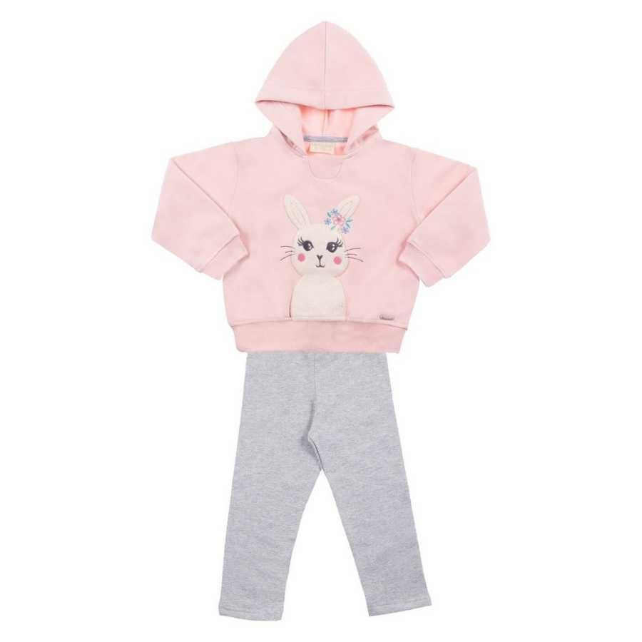 Conjunto Moletom Bebê Feminino Coelha - Petit Papillon Bebê & Criança