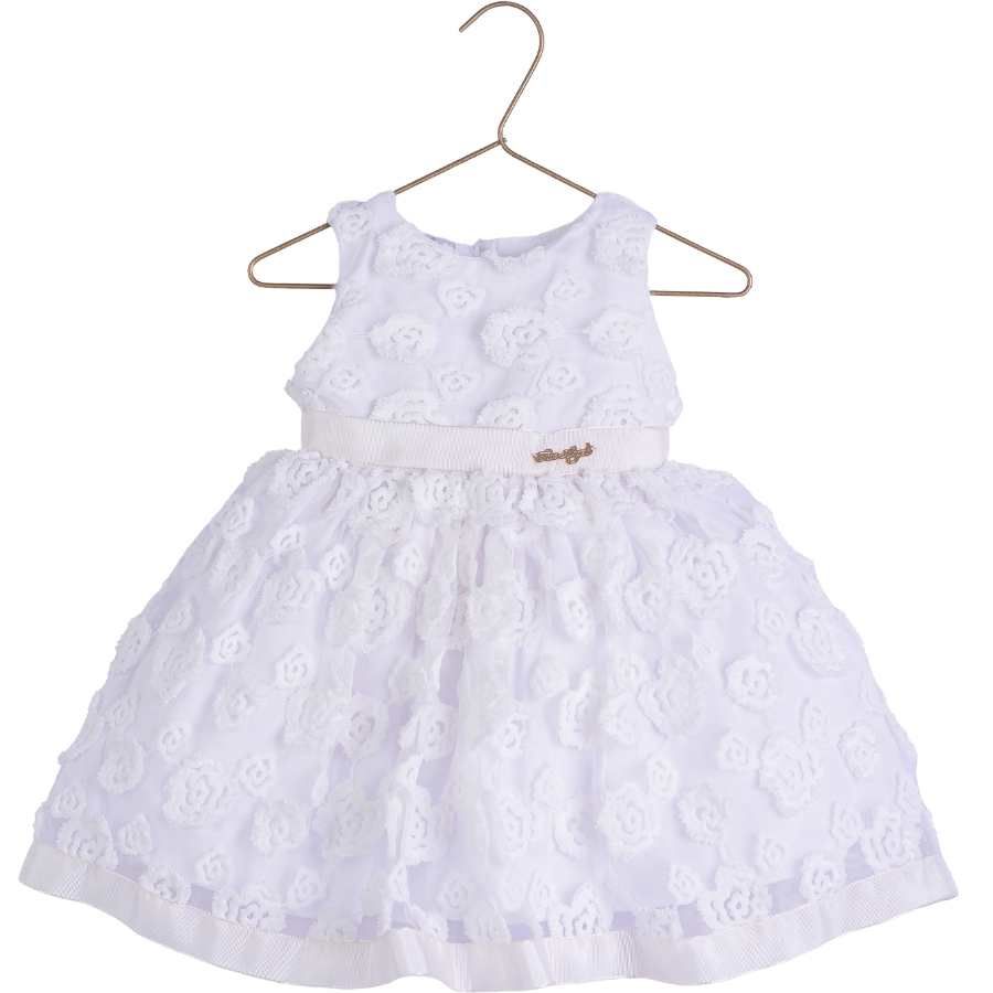 Vestido Batizado Flores Soltas - Petit Papillon Bebê & Criança