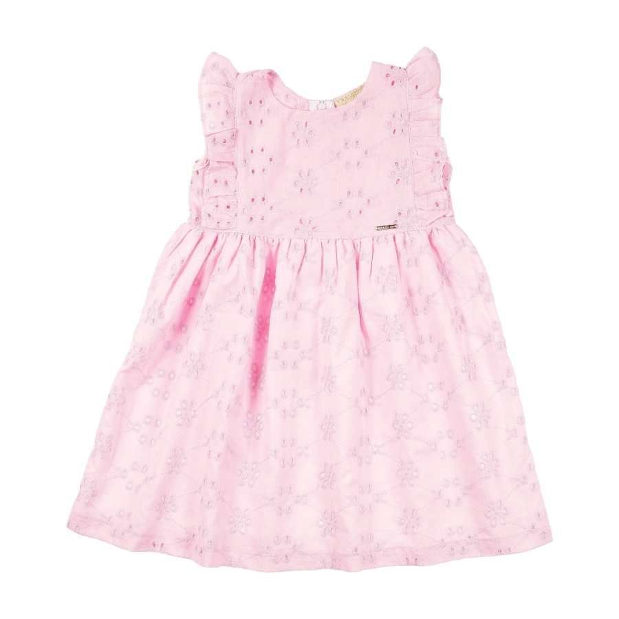 Vestido Laise Rosa Claro - Petit Papillon Bebê & Criança