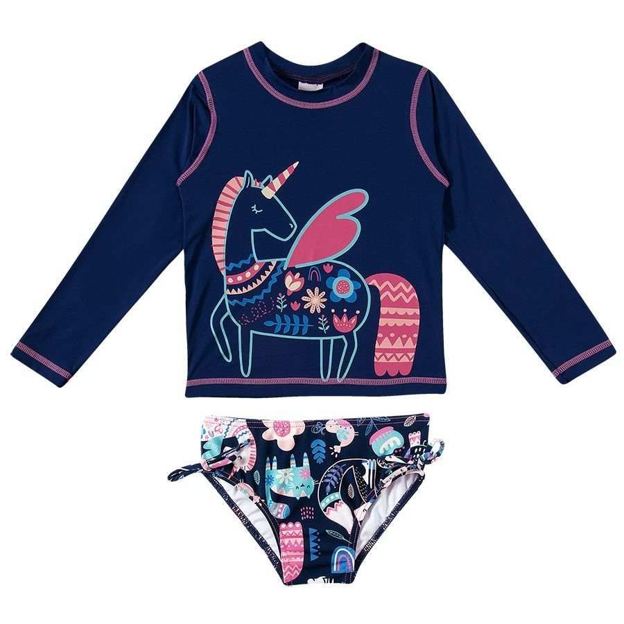 Conjunto De Praia Proteção Uv Folk - Petit Papillon Bebê & Criança
