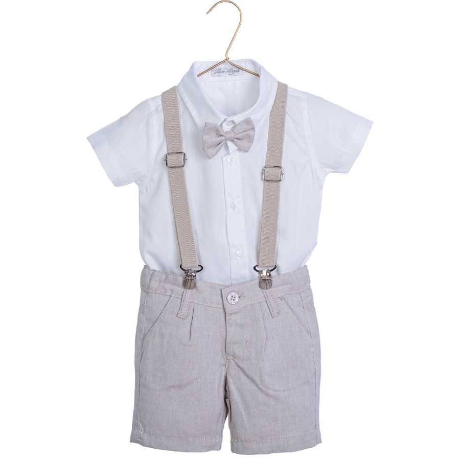 Conjunto Batizado Linho - Petit Papillon Bebê & Criança