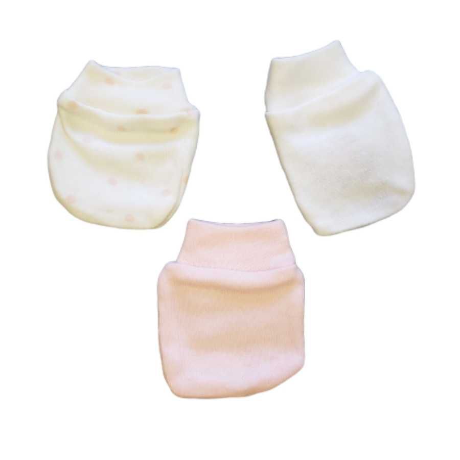Luvas De Algodão Rosa (kit Com 3) - Petit Papillon Bebê & Criança