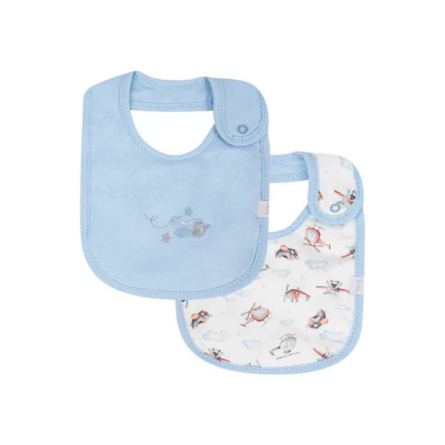Kit Com 2 Babadores Aviões - Petit Papillon Bebê & Criança