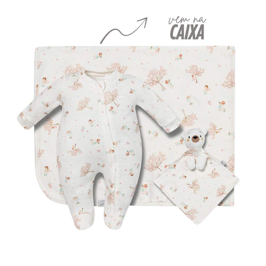 Kit Presente 3 Peças Na Caixa Cerejeira - Petit Papillon Bebê & Criança