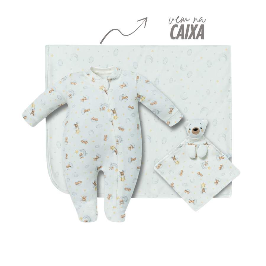 Kit Presente 3 Peças Na Caixa Noite Estrelada - Petit Papillon Bebê & Criança