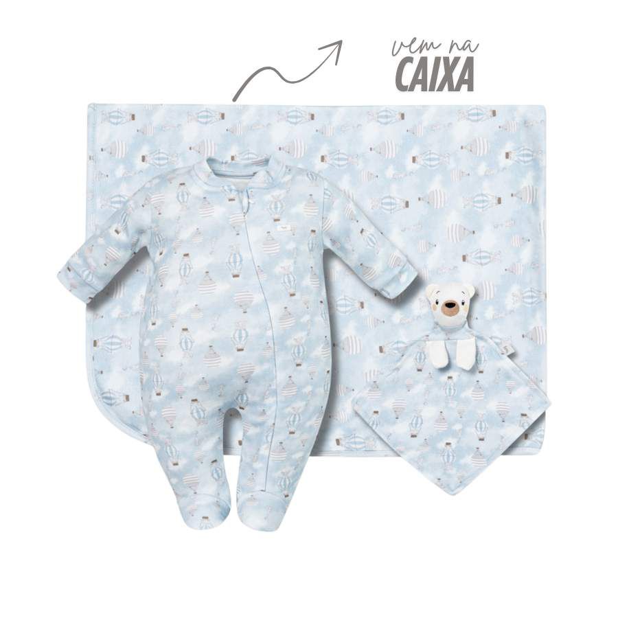 Kit Presente 3 Peças Na Caixa Sonhe Alto - Petit Papillon Bebê & Criança