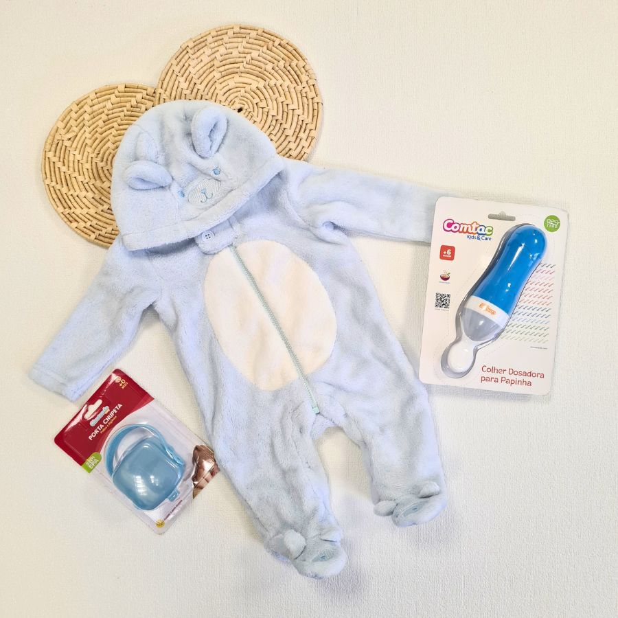 Kit Presente Ursinho Azul - Petit Papillon Bebê & Criança