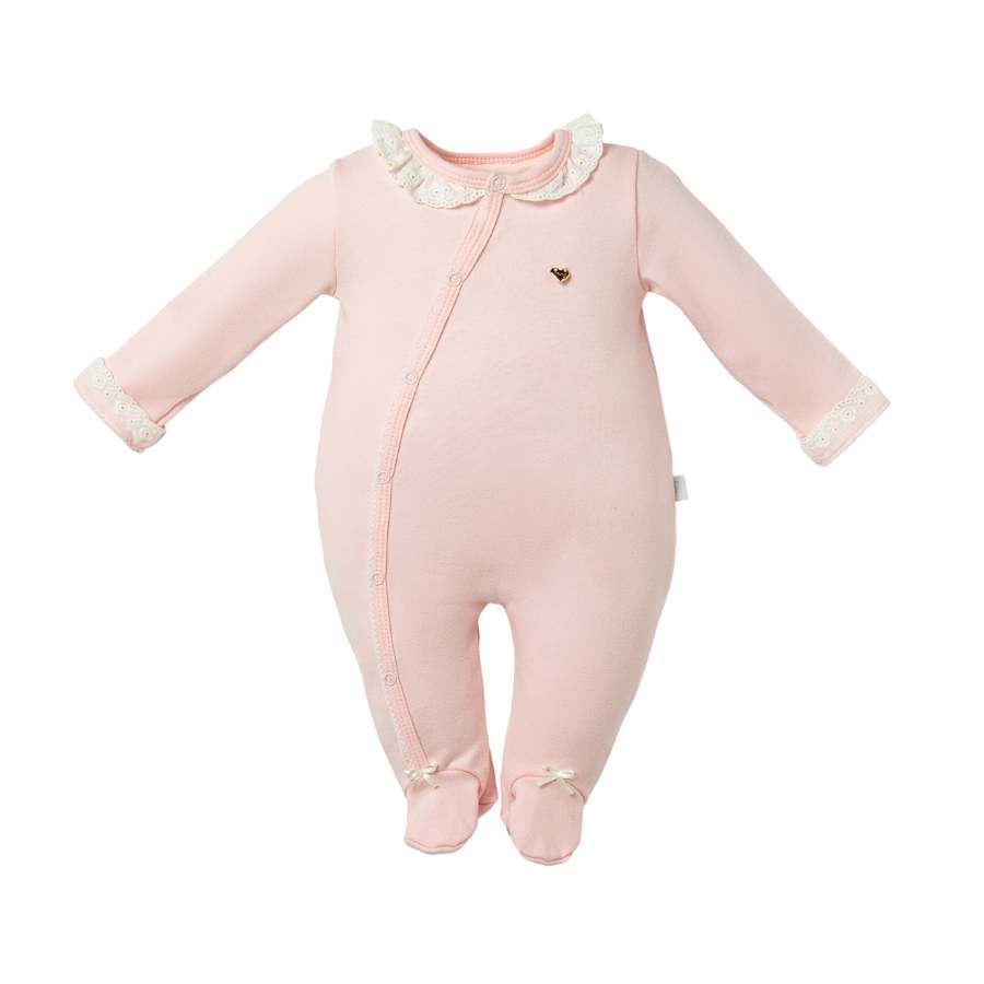 Macacão Bebê Menina Com Bordado Inglês - Petit Papillon Bebê & Criança