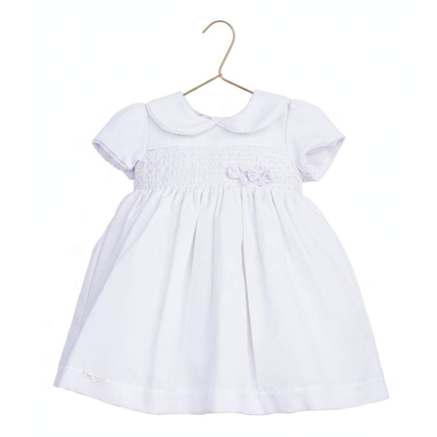 Vestido Batizado Fustão Casinha De Abelha - Petit Papillon Bebê & Criança
