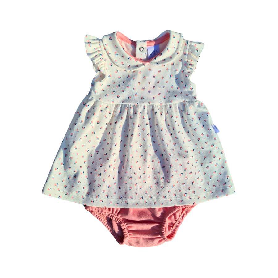 Vestido com Calcinha Florzinhas