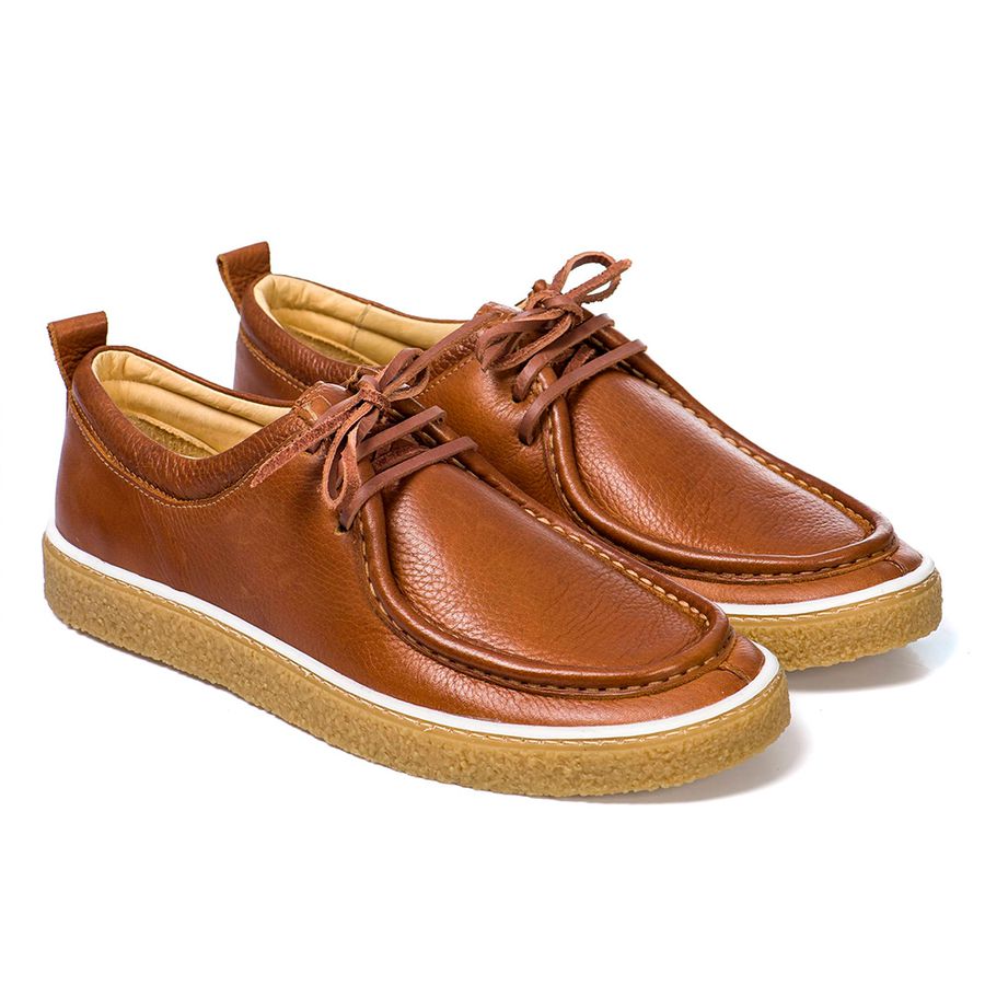 Sapato de top couro antigo