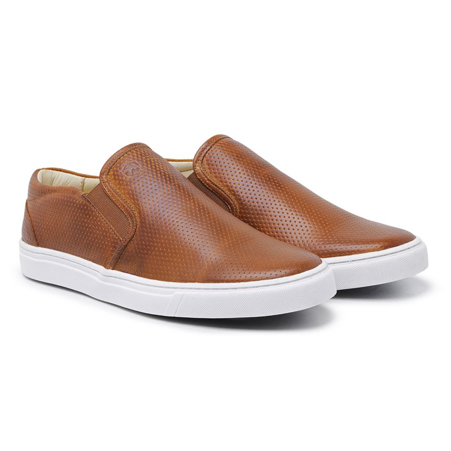 Slip on clearance masculino caramelo