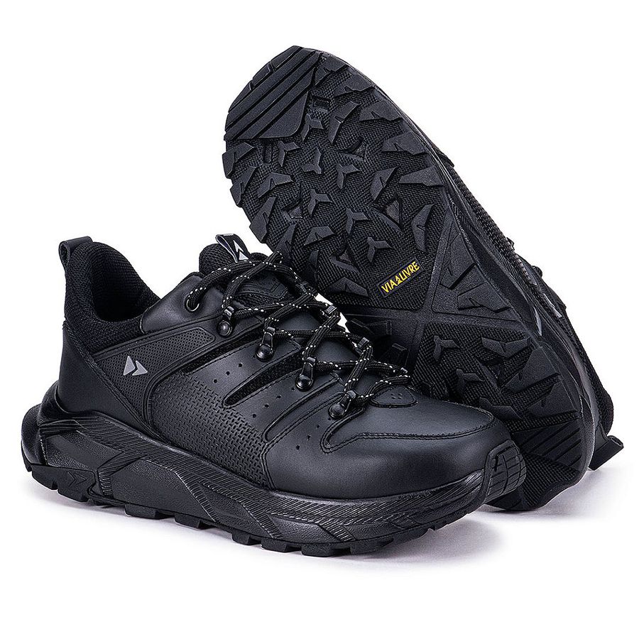 Tênis Urban Shadow Masculino Em Couro Original Solado EVA - Preto - Extra Leve