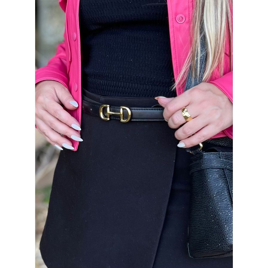 Cinto Marchador Preto - 100% Couro Legítimo