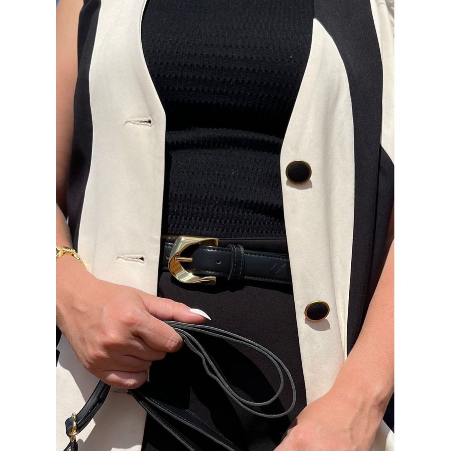 Cinto Paso Fino Preto - 100% Couro Legítimo