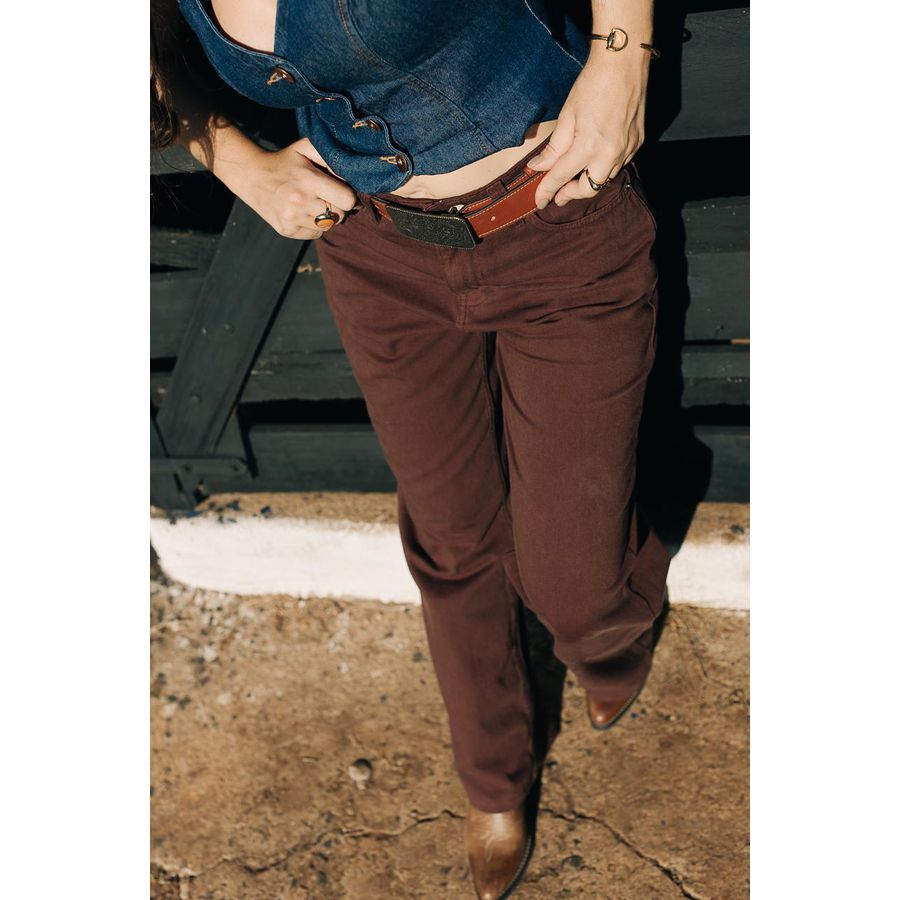 Cinto Quarto de Milha - Fivela Country Ouro Velho