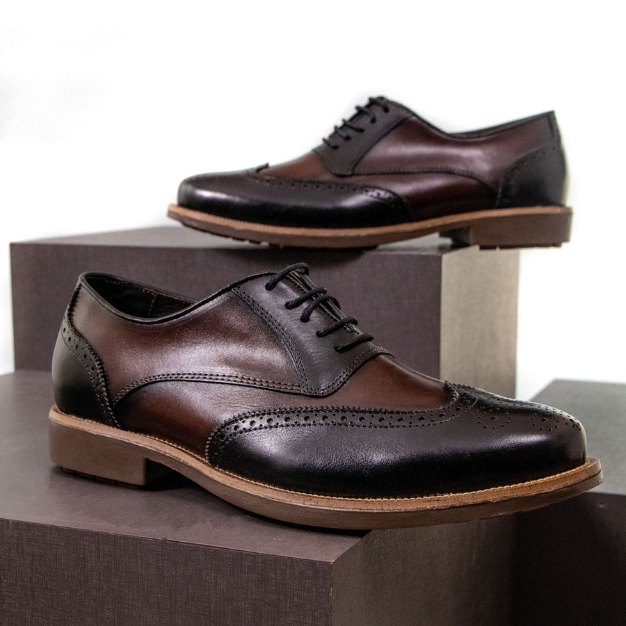 SAPATO MASCULINO DERBY BROGUE DEGLI PRETO | LOUIE