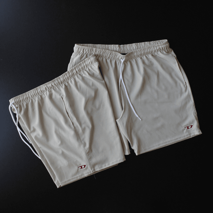 BERMUDA ELASTANO - OFF WHITE - 2000 - ATACADO REI DAS CUECAS