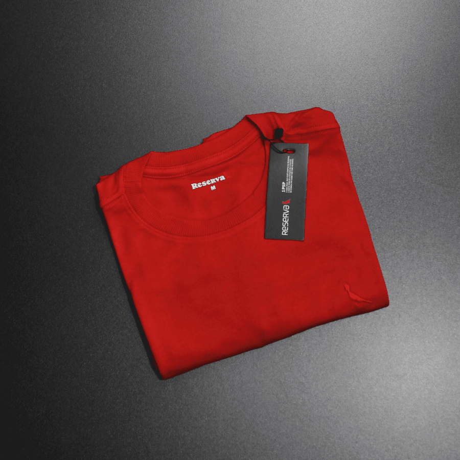 CAMISETAS ULTRA SOFT - VERMELHA - CAST30 - ATACADO REI DAS CUECAS