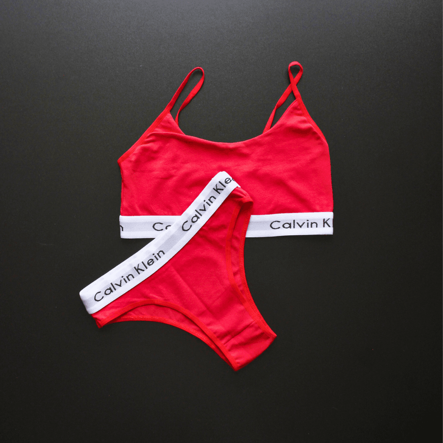 1 GRADE CONJUNTO FEMININO - 2P 3M 3G 2GG - COR VERM... - ATACADO REI DAS CUECAS