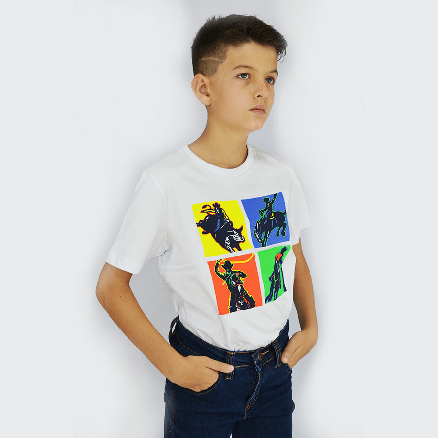 Camiseta Manga Curta Tassa Branca Infantil