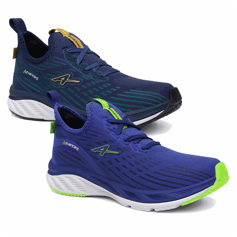 Kit 2 Pares de Tênis Masculino Advanced Running Corrida Caminha Academia - Envio Rápido 