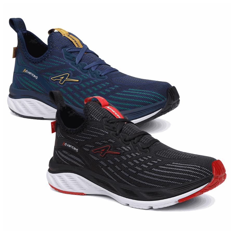 Kit 2 Pares de Tênis Masculino Advanced Running Corrida Caminha Academia - Envio Rápido