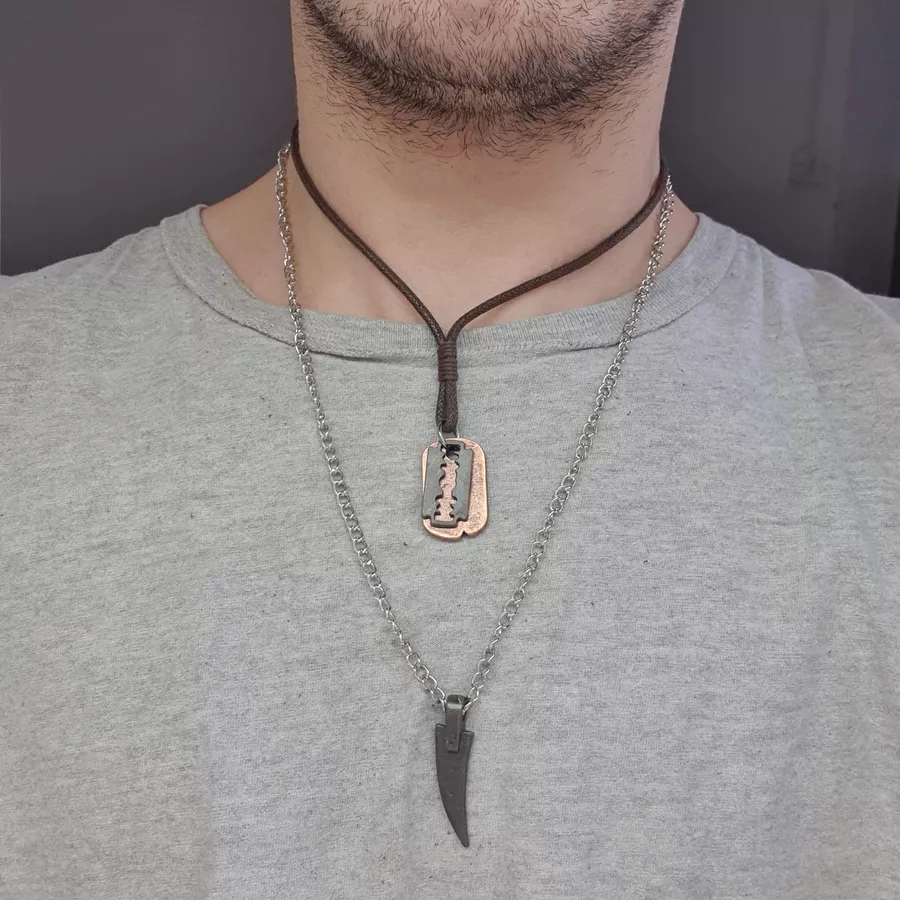 Colar Masculino Gilete 